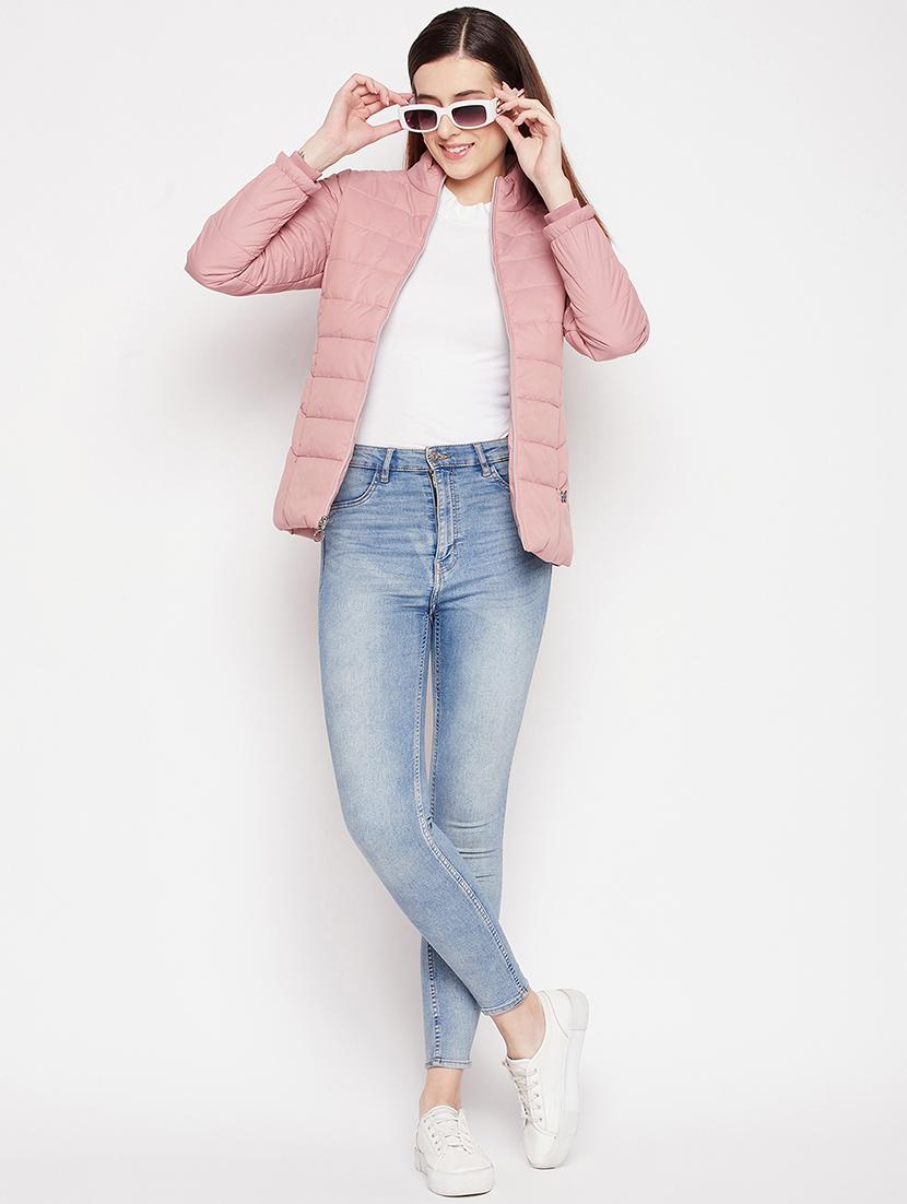 long sleeved solid quilted & padded jacket - 18548449 - Standard Image - 3