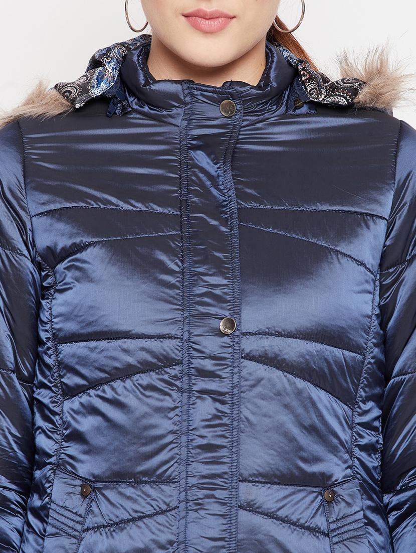 long sleeved solid quilted & padded jacket - 18548459 - Standard Image - 5