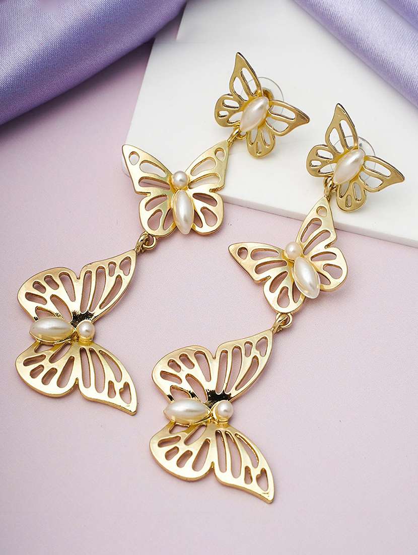 butterfly ear drop earring