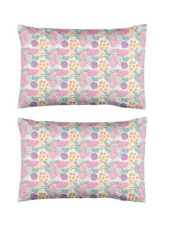 set of 2 printed pillows