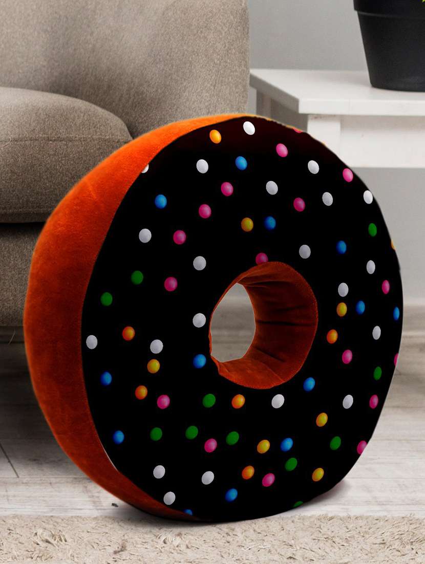 printed donut shape pillow