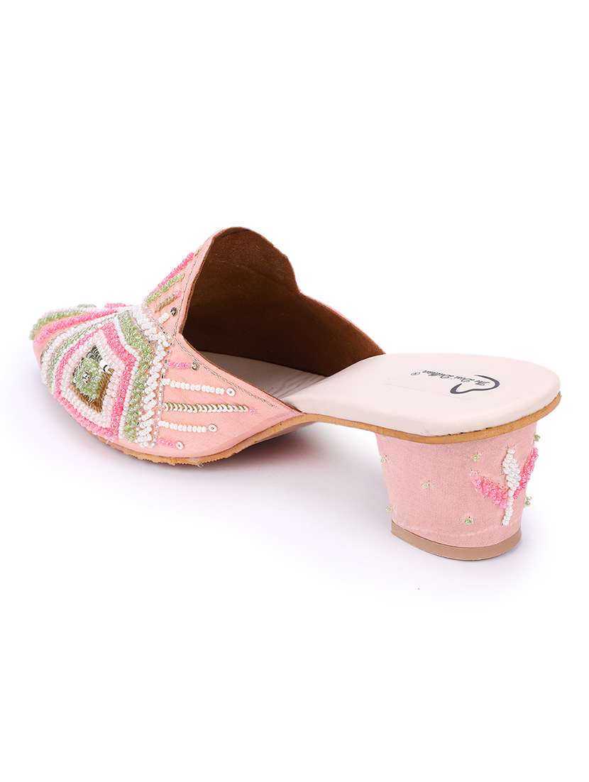 women embellished mules sandal - 18559844 -  Standard Image - 3