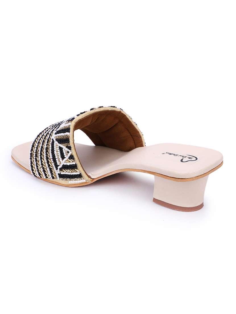 women embellished mules sandal - 18559851 -  Standard Image - 3