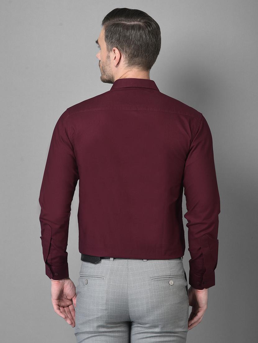 mens solids formal shirt - 18559988 - Standard Image - 3