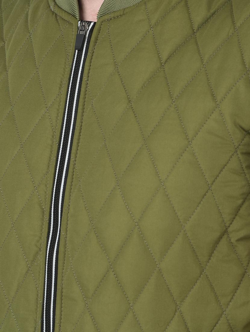 quilted solid casual jacket - 18559996 - Standard Image - 5