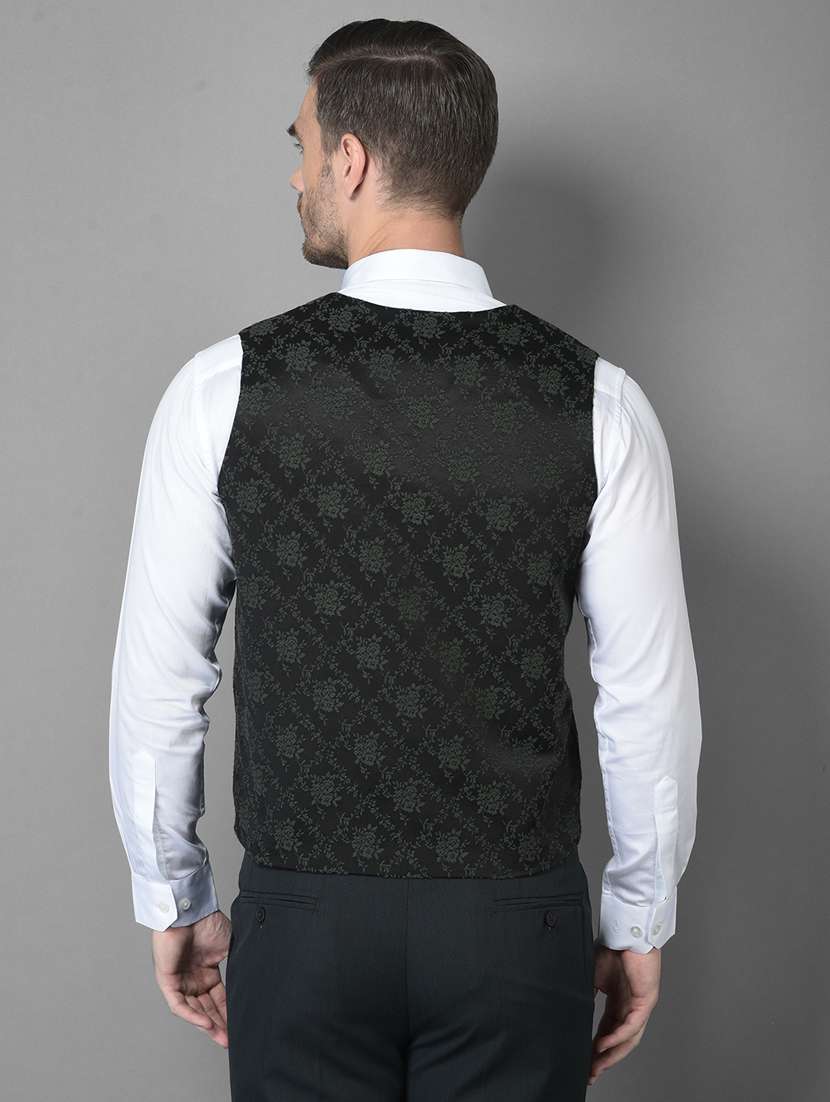 printed overlap waist coat - 18560008 -  Standard Image - 3