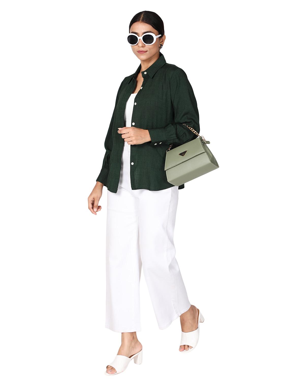 long sleeved solid shirt - 18560033 - Standard Image - 3