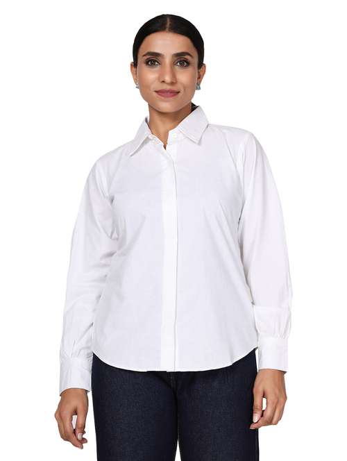 long sleeved solid shirt - 18560036 - Standard Image - 0