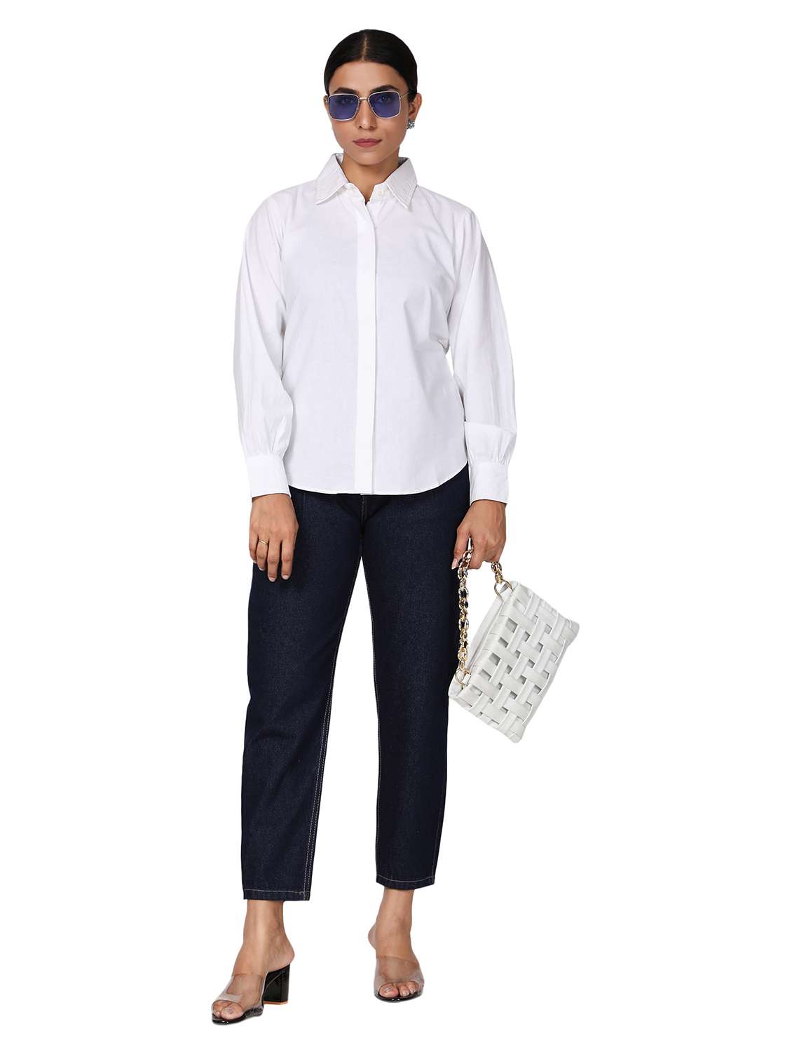 long sleeved solid shirt - 18560036 - Standard Image - 3