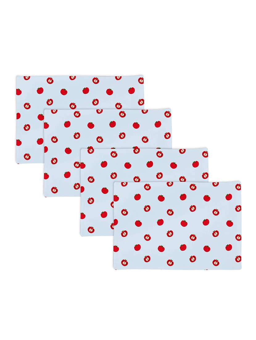 set of printed dining table placemats