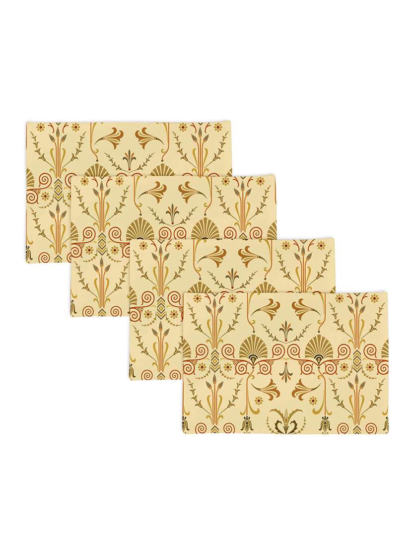 set of printed dining table placemats