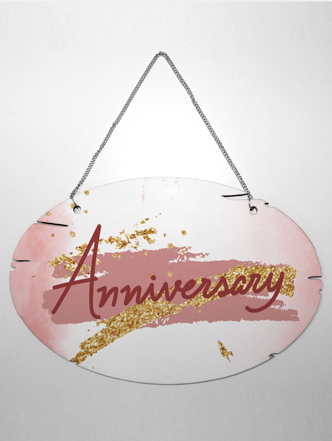 bloggers are born in august printed wall hanging board birthday gift (oval shape)|