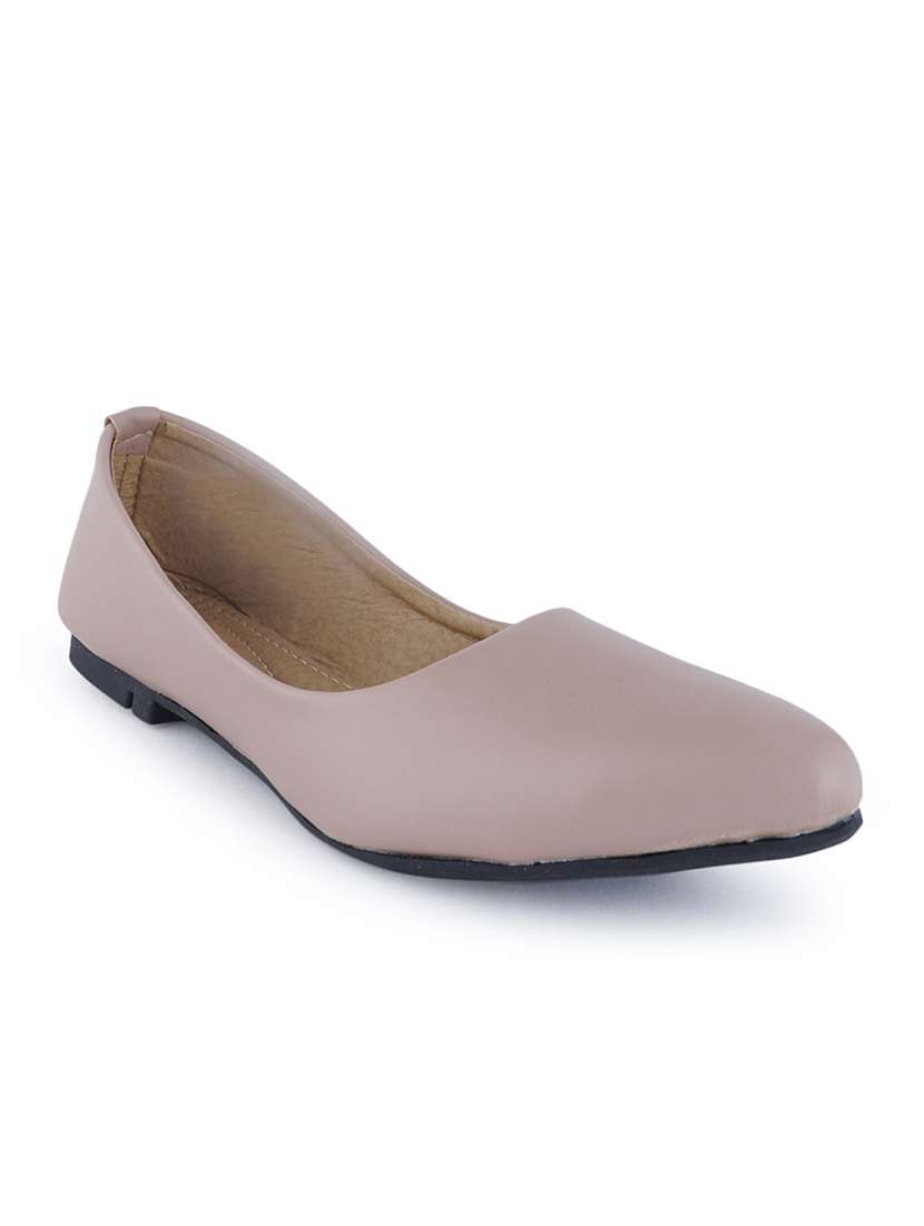 Buy online Women Nude Slip On Ballerina from flats for Women by