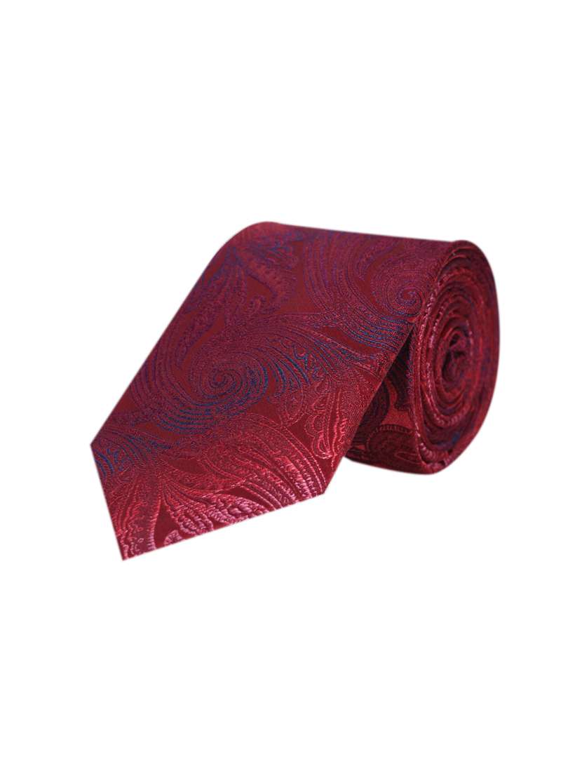 men self design silk tie 