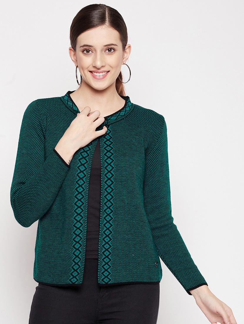 long sleeved self design cardigan - 18565597 - Zoom Image - 0