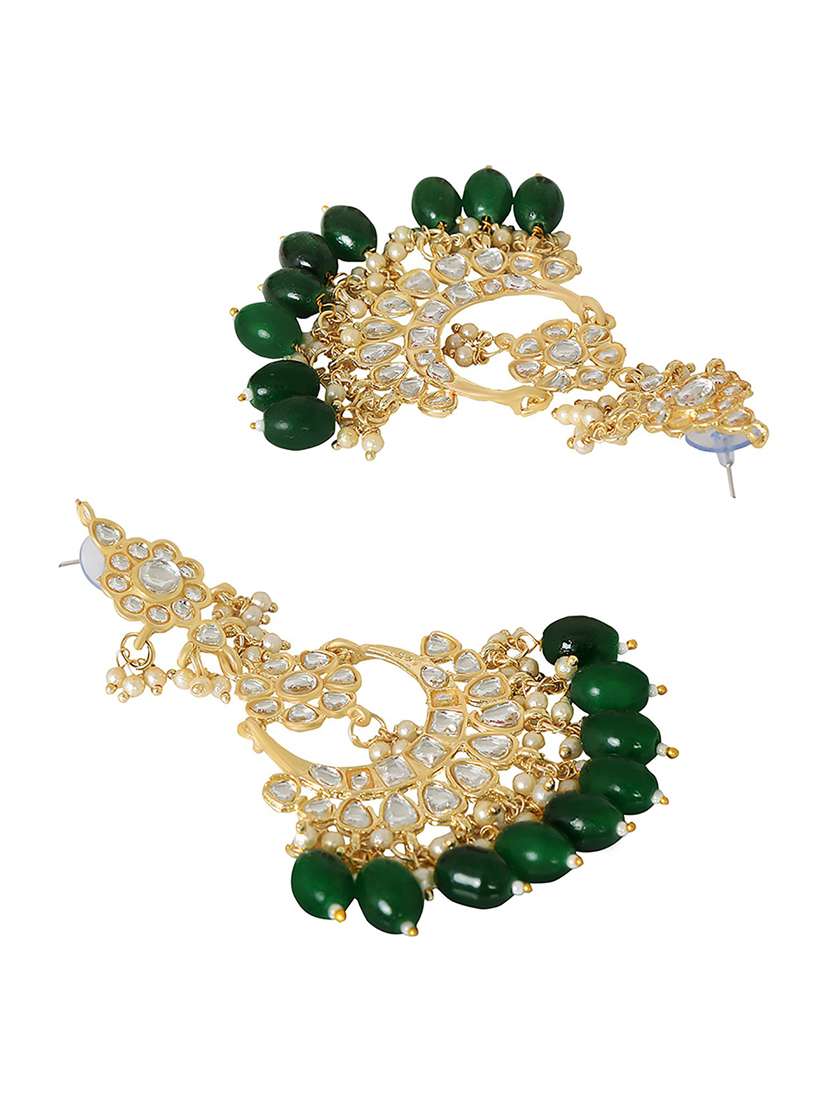 gold plated necklace earring set  - 18565817 -  Standard Image - 3