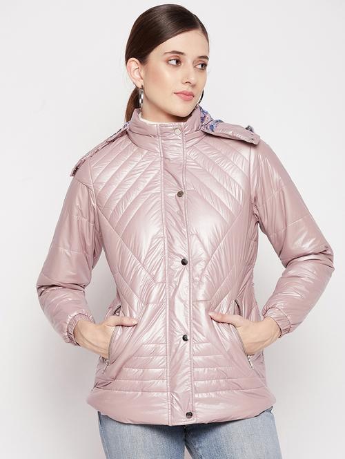 hooded neck quilted jacket - 18566486 - Standard Image - 0