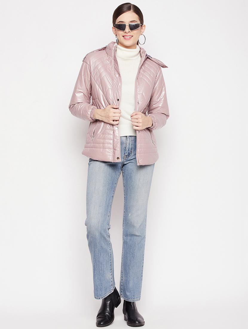 hooded neck quilted jacket - 18566486 - Standard Image - 3