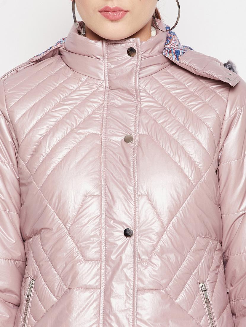 hooded neck quilted jacket - 18566486 - Standard Image - 5