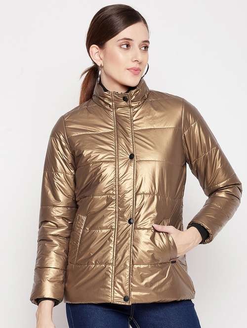 women solid long sleeve quilted jacket  - 18566489 -  Standard Image - 0