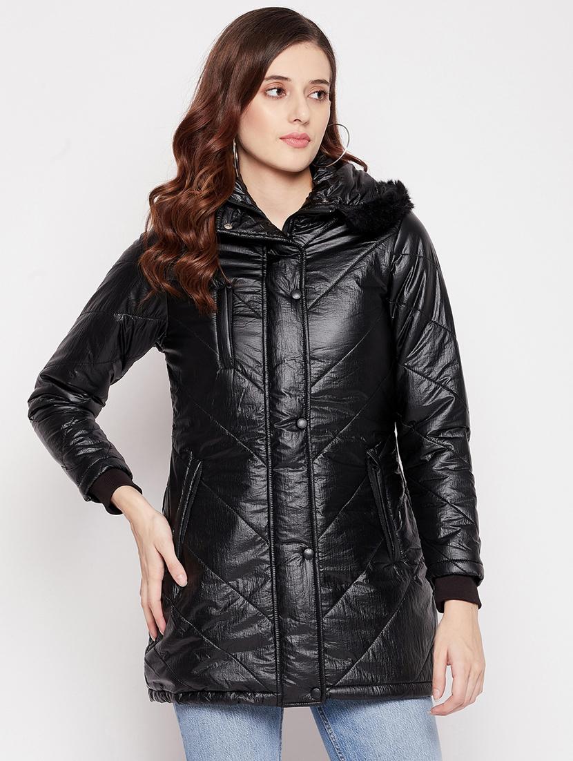 hooded neck quilted jacket - 18566491 - Zoom Image - 0