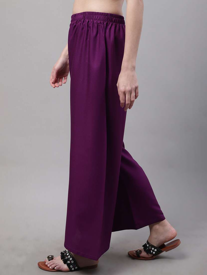 pack of 2 solid palazzos - 18566678 -  Standard Image - 5