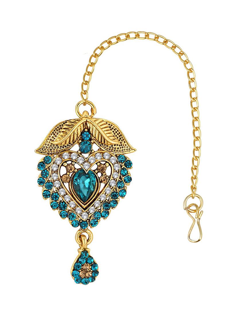 gold plated necklace with earrings - 18566705 - Standard Image - 3