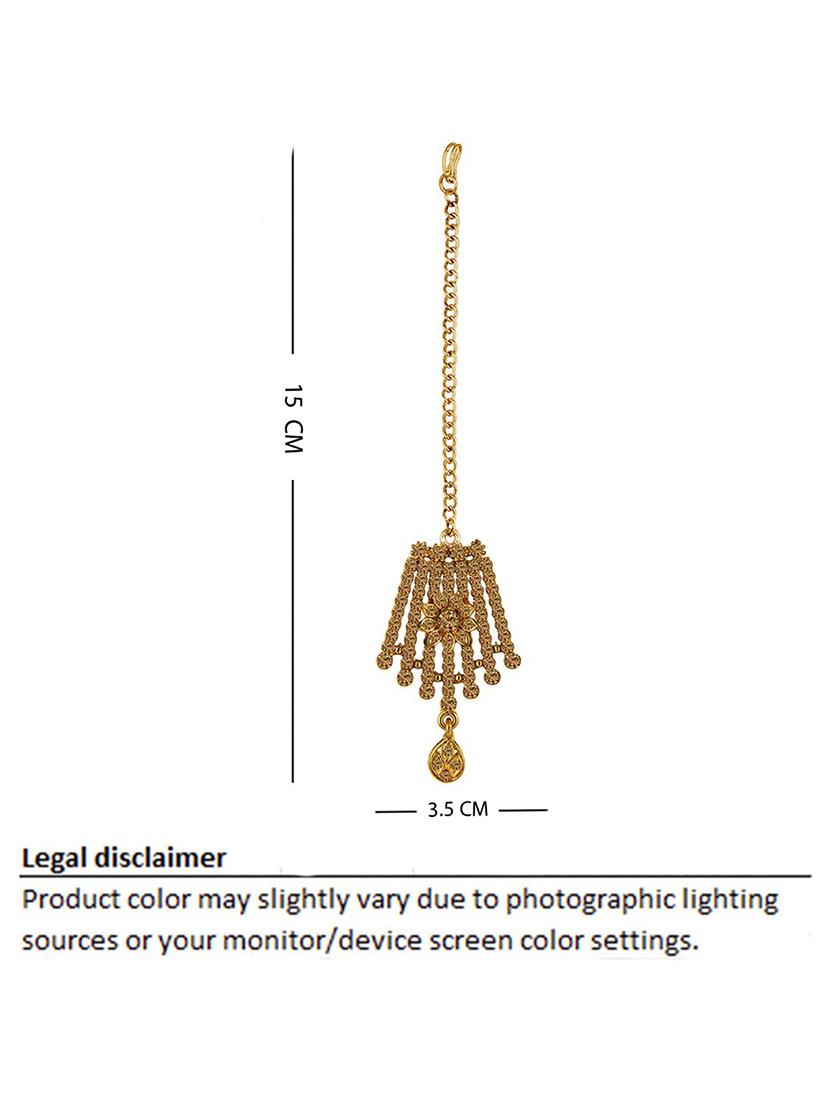 gold plated necklace earing set - 18566743 - Standard Image - 3