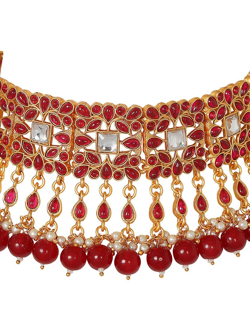 gold plated necklace set - 18566774 - Standard Image - 3