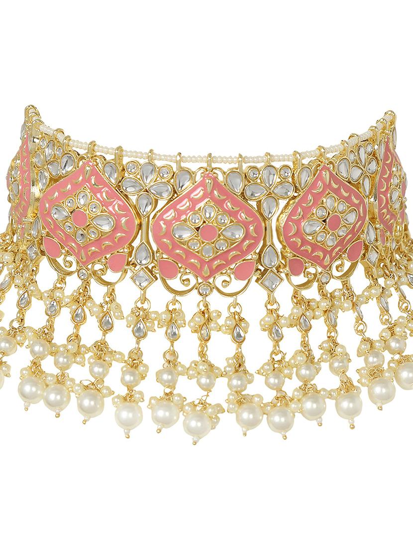 gold plated necklace set - 18566775 - Standard Image - 3