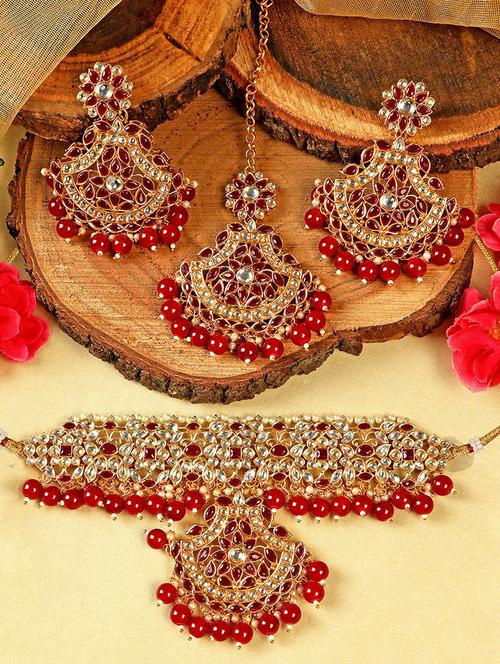 gold plated necklace set - 18566779 - Standard Image - 0