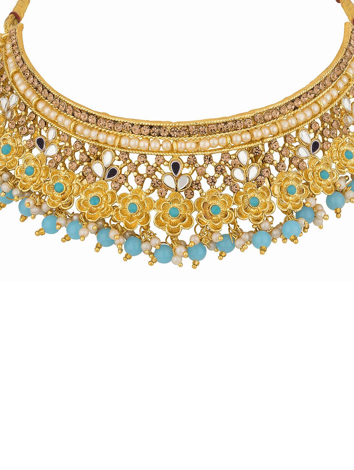 gold plated necklace set - 18566786 - Standard Image - 3