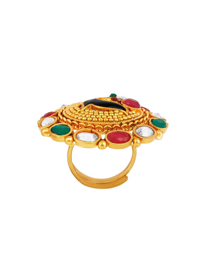 gold plated hand ring
