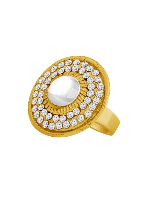 gold plated hand ring - 18566907 -  Standard Image - 0
