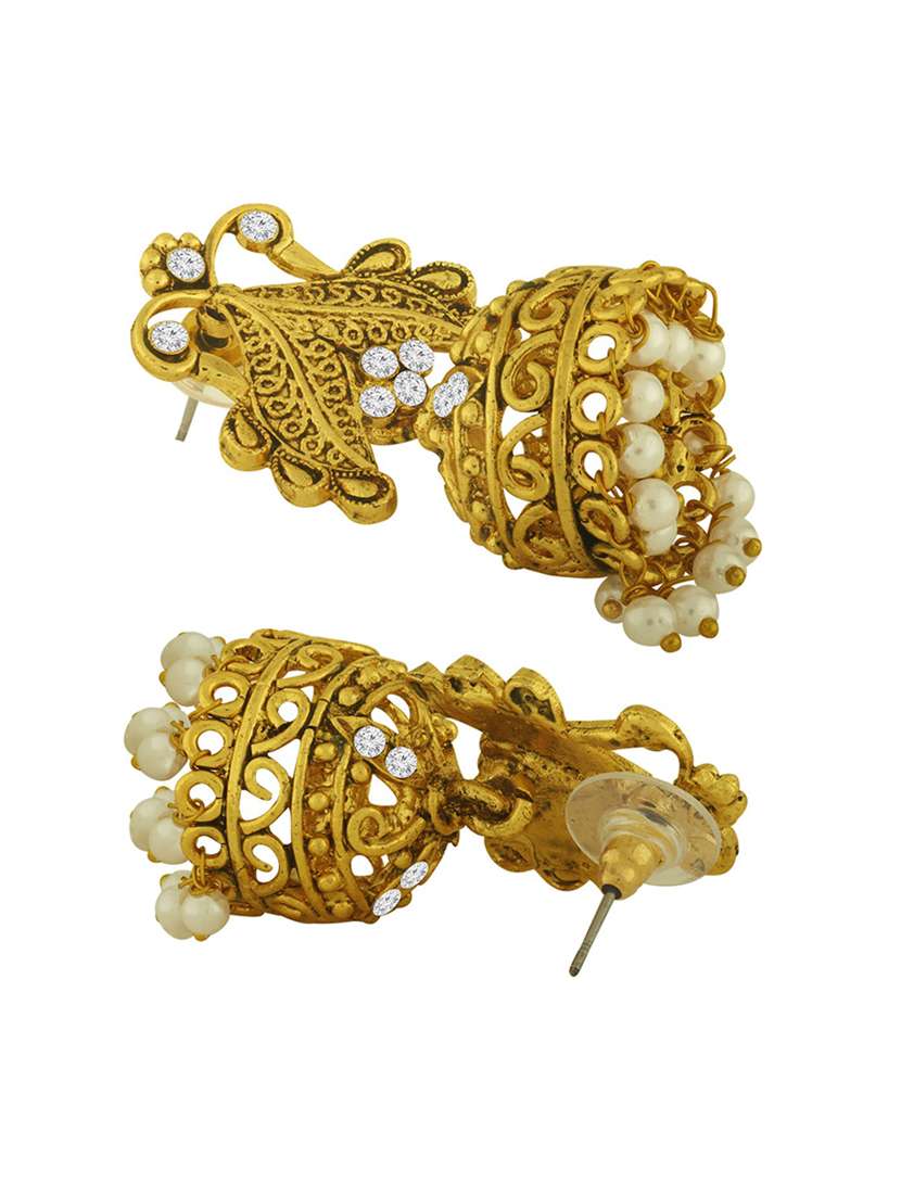 gold plated earring - 18567165 - Standard Image - 3