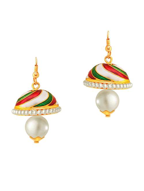 multi colored metal drop earring - 18567251 -  Standard Image - 0