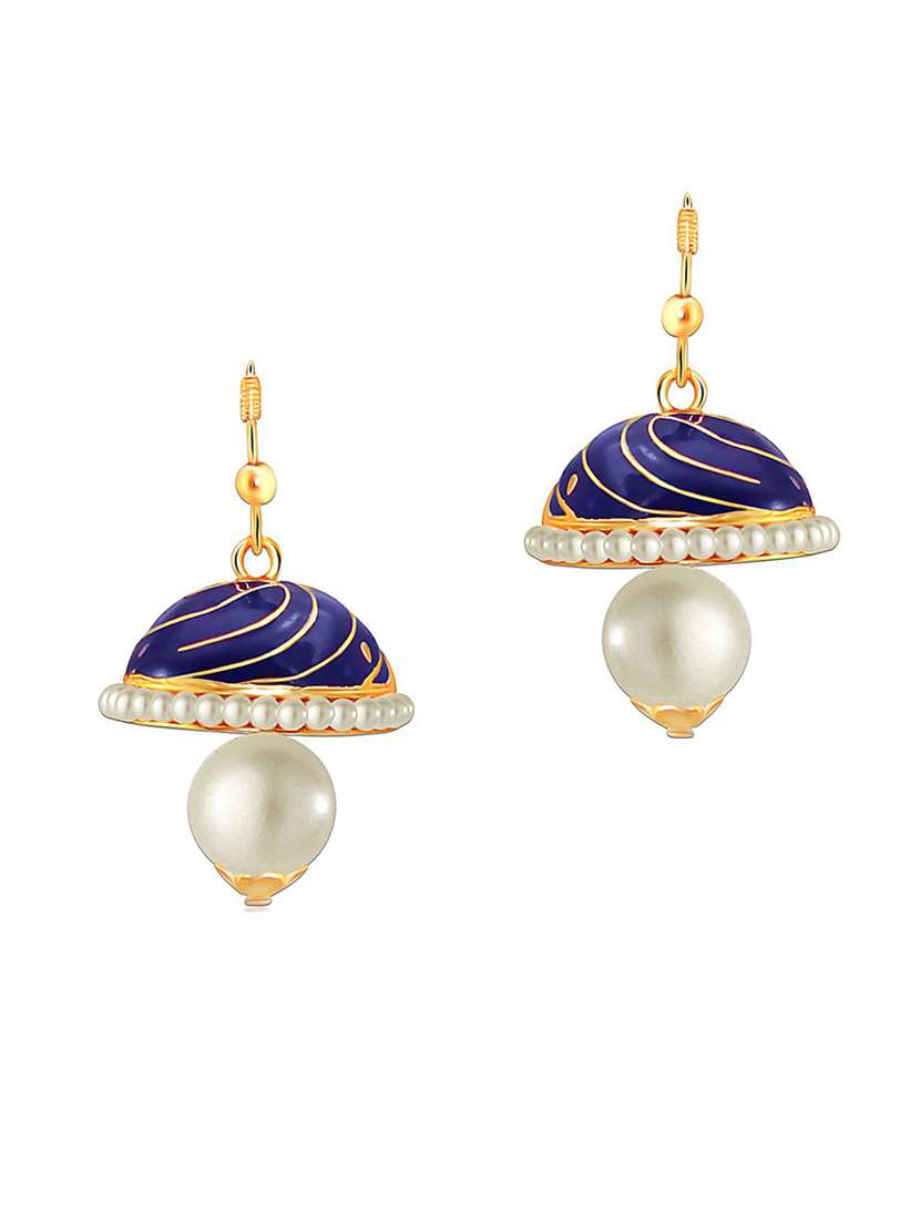 multi colored metal drop earring - 18567253 -  Zoom Image - 0