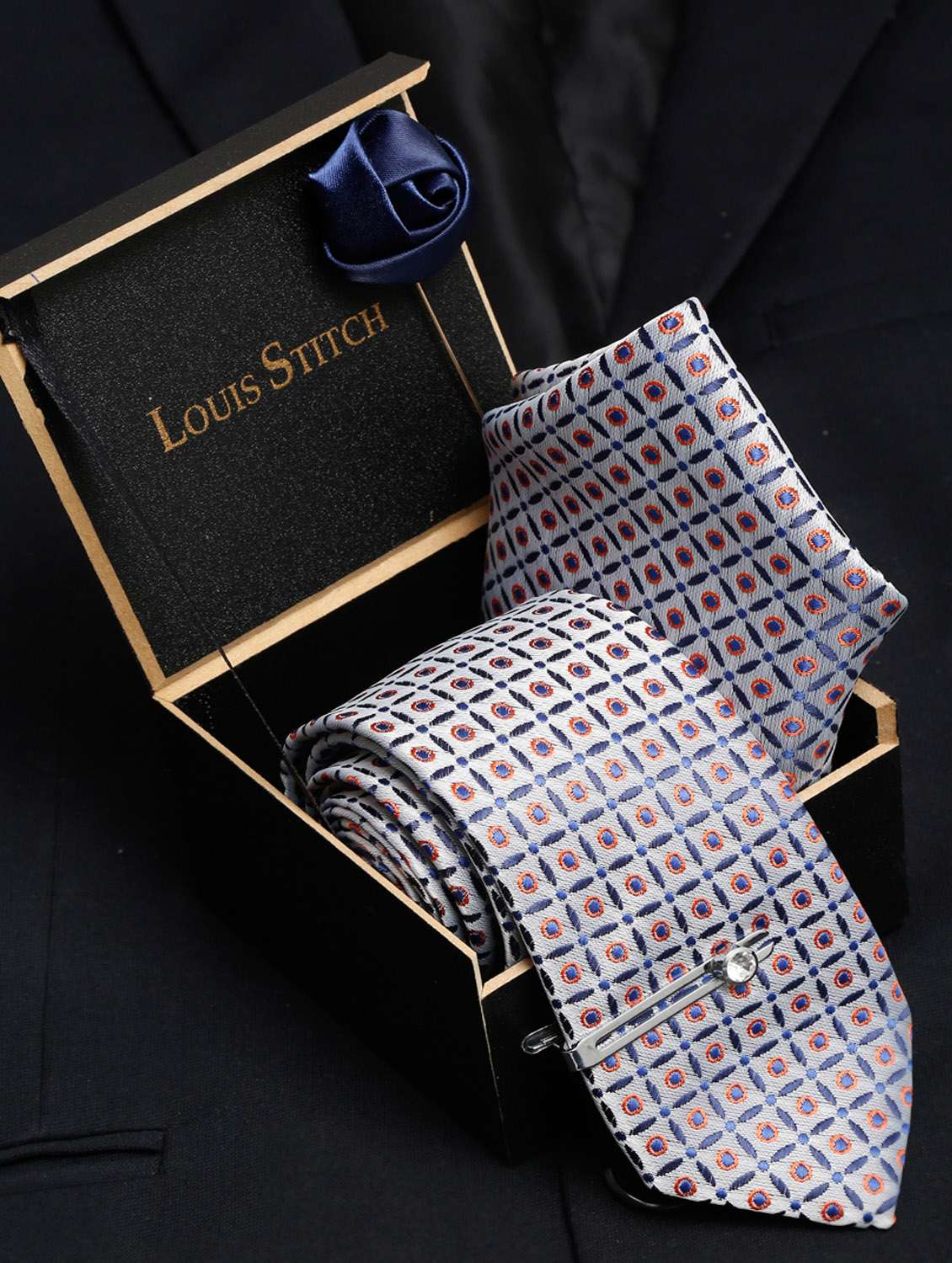 self design tie combo set 