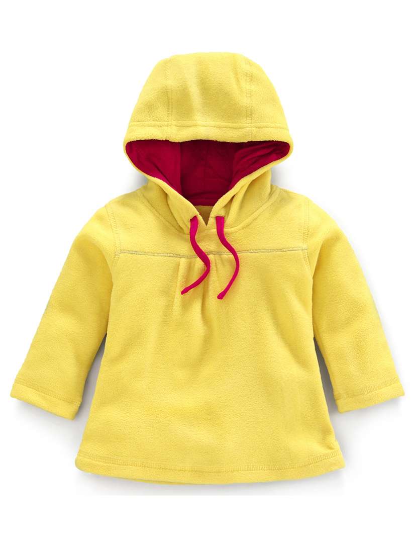 boys solid hooded sweatshirt