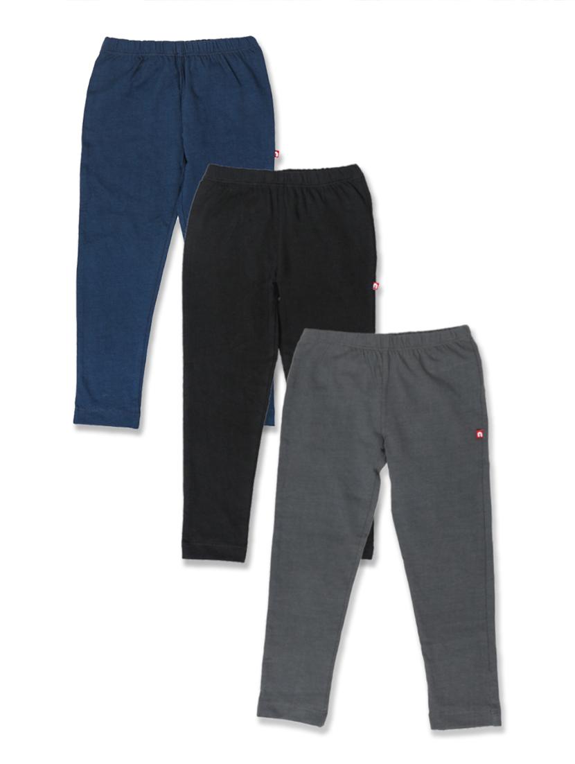 girls pack of 3 solid legging - 18570397 - Zoom Image - 0