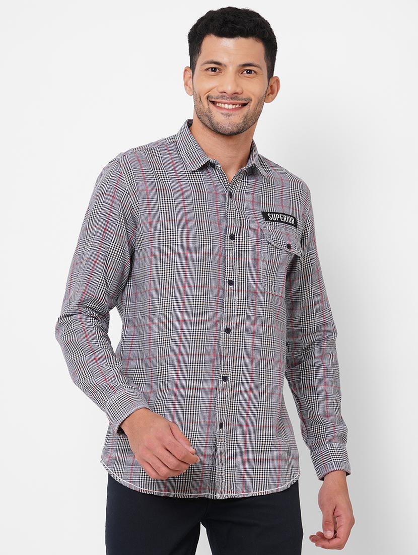 mens checks casual shirt - 18570983 - Zoom Image - 0