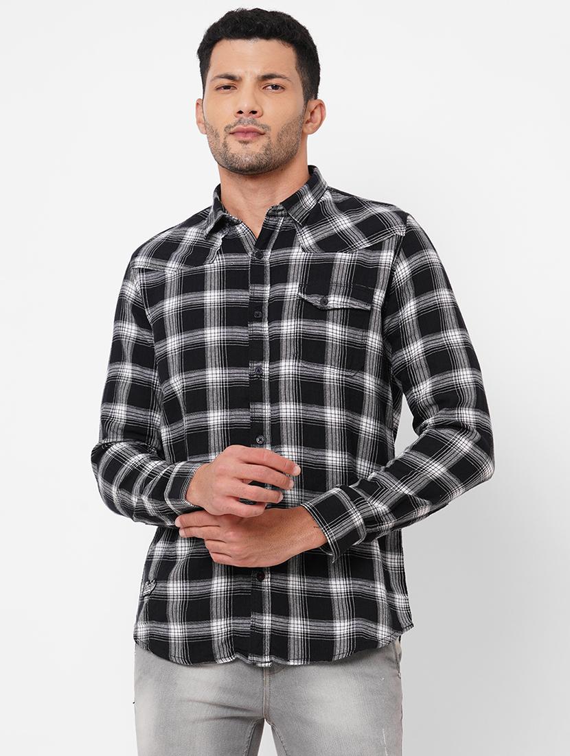 mens checks casual shirt - 18570984 -  Zoom Image - 0