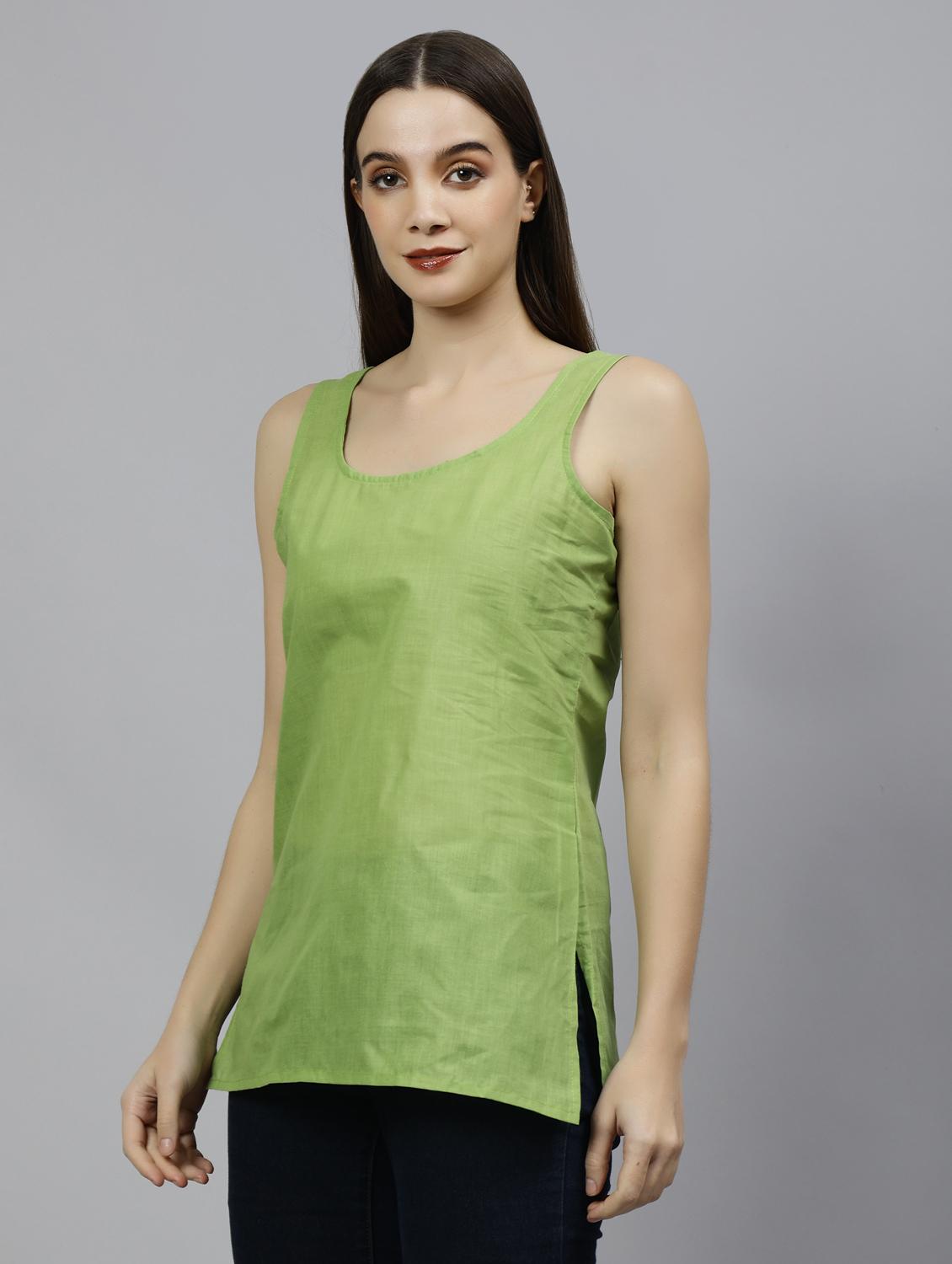 chikankari embroidered short kurti - 18573344 - Standard Image - 3