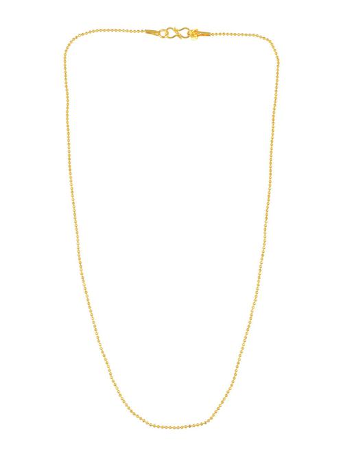 gold brass short necklace - 18573356 - Standard Image - 0