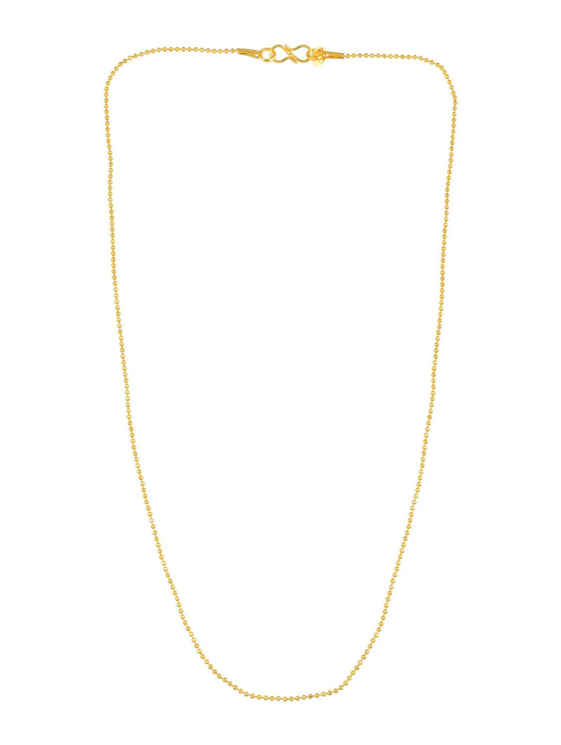gold brass short necklace - 18573356 - Zoom Image - 0