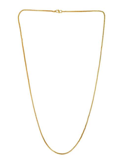gold plated chain necklace  - 18573434 -  Standard Image - 0