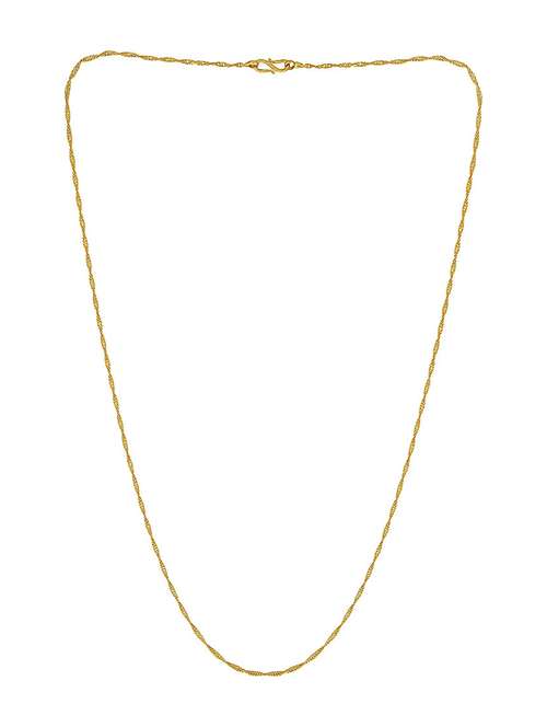 gold plated chain necklace  - 18573452 -  Standard Image - 0