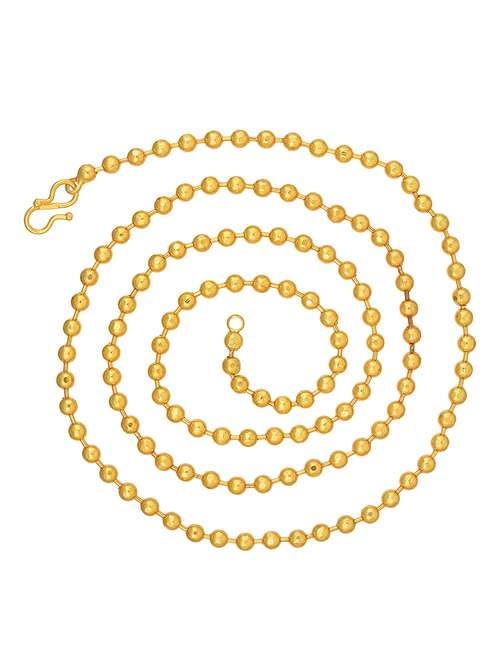 gold plated chain necklace - 18573478 - Standard Image - 0