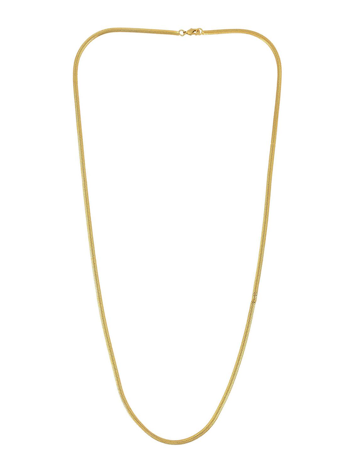 gold brass short necklace - 18573497 - Zoom Image - 0