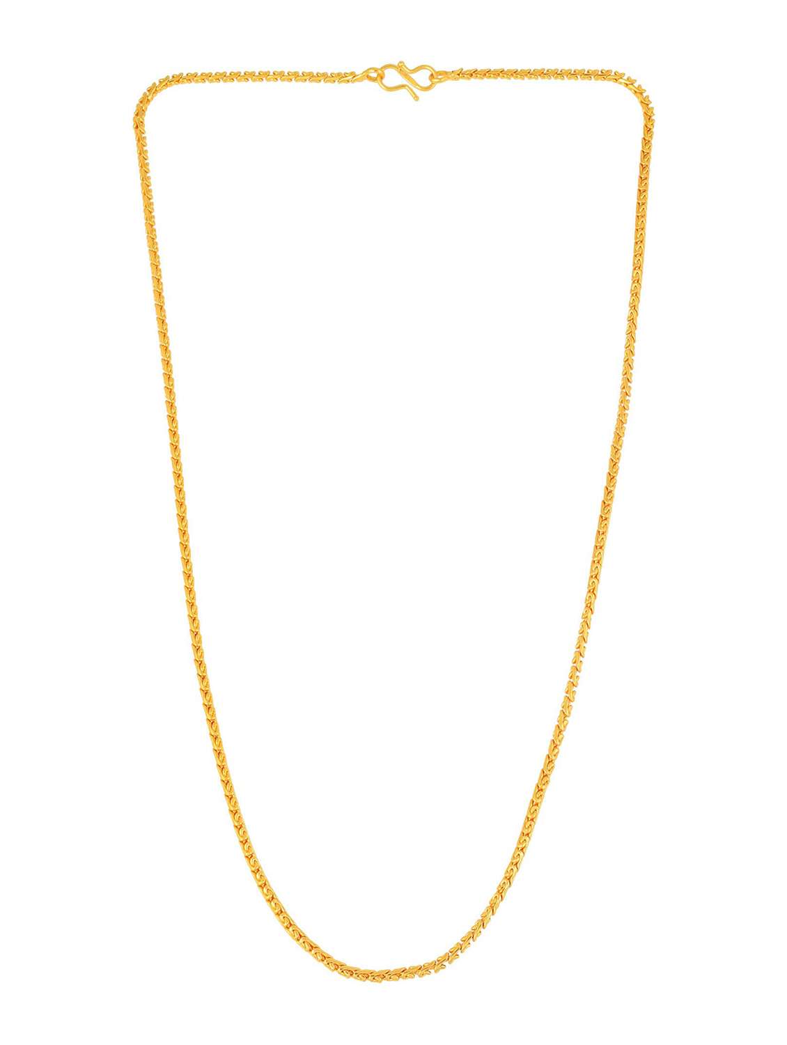 gold brass long necklace - 18573549 -  Zoom Image - 0